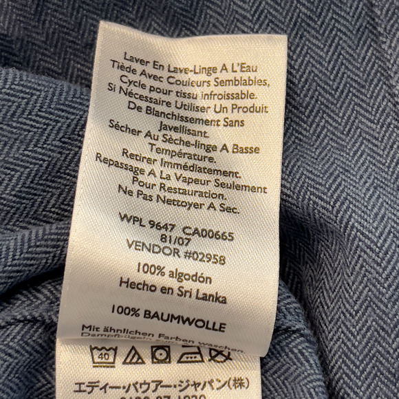 Eddie Bauer Mens Large Long Sleeve Button Down Shirt Gray Cotton - Picture 11 of 13